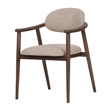 Cellini Dining Chair - Sand & Walnut at Online8 Furniture Auckland NZ