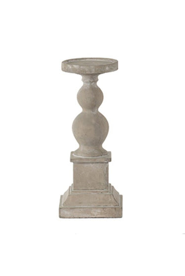 Cement Pillar Candle Holder Small at Online8 Furniture Auckland NZ