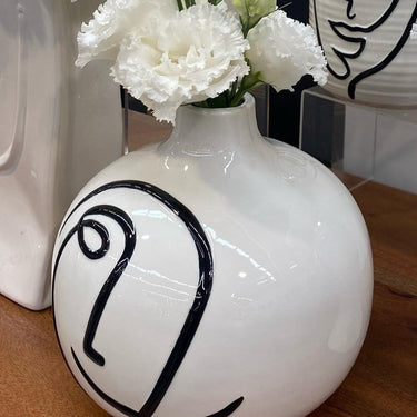 Ceramic Abstract Smile Vase at Online8 Furniture Auckland NZ