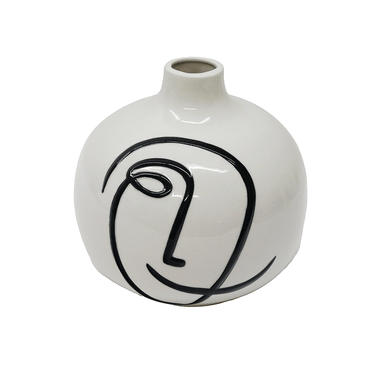 Ceramic Abstract Smile Vase at Online8 Furniture Auckland NZ