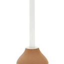 Ceramic Candle Holder Tan-White at Online8 Furniture Auckland NZ