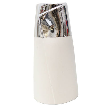 Ceramic Dipped Silver Vase at Online8 Furniture Auckland NZ
