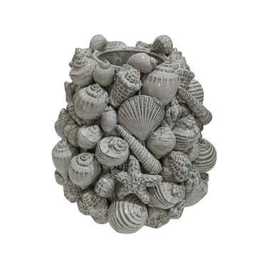 Ceramic Shell Vessel - White at Online8 Furniture Auckland NZ
