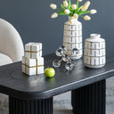 Ceramic White Vase at Online8 Furniture Auckland NZ