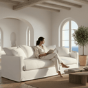 Chalet 3 Seater Slipcover Sofa- Cloud at Online8 Furniture Auckland NZ