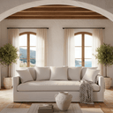 Chalet 3 Seater Slipcover Sofa- Salt & Pepper at Online8 Furniture Auckland NZ