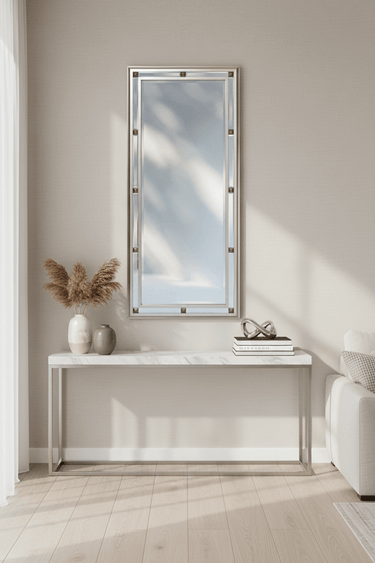 Champagne Beveled Segment Wall Mirror at Online8 Furniture Auckland NZ