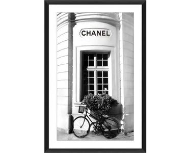 Chanel Glass Framed Wall Art – Black Frame at Online8 Furniture Auckland NZ