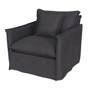 Chantilly Armchair - Charcoal at Online8 Furniture Auckland NZ