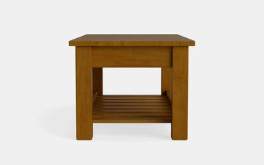 Charlton Coffee Table with Rack and Drawer - NZ Made at Online8 Furniture Auckland NZ