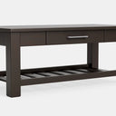 Charlton Coffee Table with Rack and Drawer - NZ Made at Online8 Furniture Auckland NZ