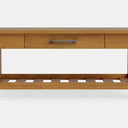 Charlton Coffee Table with Rack and Drawer - NZ Made at Online8 Furniture Auckland NZ