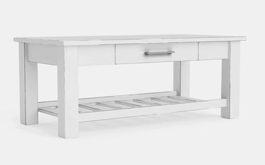 Charlton Coffee Table with Rack and Drawer - NZ Made at Online8 Furniture Auckland NZ