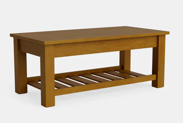 Charlton Coffee Table with Rack at Online8 Furniture Auckland NZ