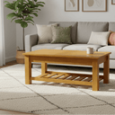 Charlton Coffee Table with Rack at Online8 Furniture Auckland NZ