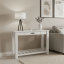 Charlton Hall Table with Rack and Drawer - NZ Made at Online8 Furniture Auckland NZ