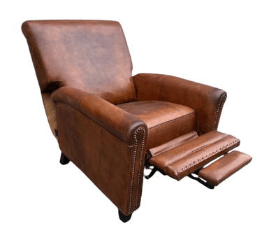 Chatswood Recliner Chair - Vintage Cigar at Online8 Furniture Auckland NZ