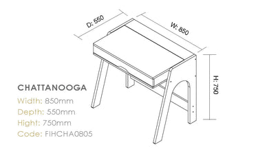 Chattanooga Computer Desk at Online8 Furniture Auckland NZ