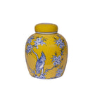Chelsea Bird & Flower Ceramic Jar - Small at Online8 Furniture Auckland NZ