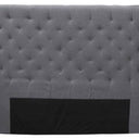 Cherry Tufted Headboard Super King – Grey Linen at Online8 Furniture Auckland NZ