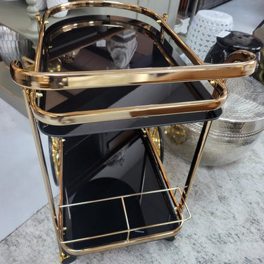 Chessman Bar Cart | Drinks Trolley at Online8 Furniture Auckland NZ