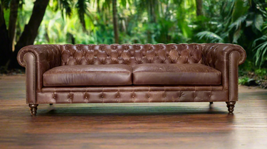 Chesterfield 3.5 Seater Sofa - Tobacco at Online8 Furniture Auckland NZ