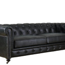 Chesterfield 3 Seater Sofa - Charcoal at Online8 Furniture Auckland NZ