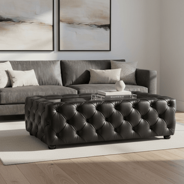 Chesterfield Leather Coffee Table at Online8 Furniture Auckland NZ