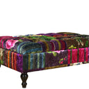 Chesterfield Patchwork Ottoman with Storage at Online8 Furniture Auckland NZ