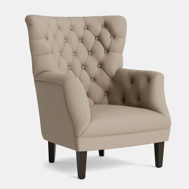 Chesterfield Wingback Armchair - Calico at Online8 Furniture Auckland NZ