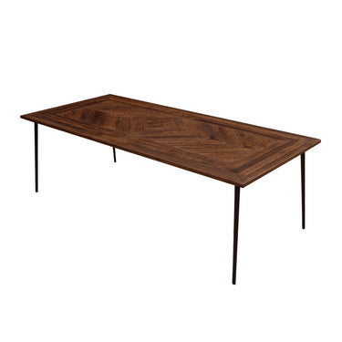 Chevron Parquet Dining Table - 2400 at Online8 Furniture Auckland NZ