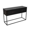 Chicago Console Table dimensions, 120 x 40 x 75cm veneer and iron console