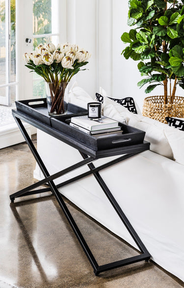 Chicago Console with Two Removable Trays at Online8 Furniture Auckland NZ