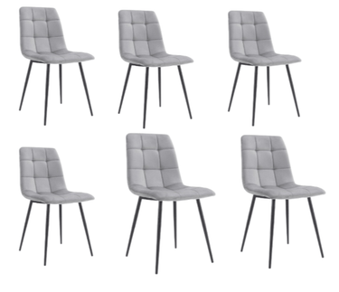 Chicago Dining Chair - Grey at Online8 Furniture Auckland NZ