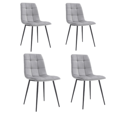 Chicago Dining Chair - Grey at Online8 Furniture Auckland NZ