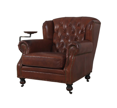 Churchill Armchair with Drink Holder - Vintage Cigar at Online8 Furniture Auckland NZ