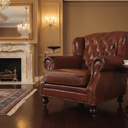 Churchill Armchair with Drink Holder - Vintage Cigar at Online8 Furniture Auckland NZ