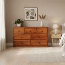 Classic 7 Drawer Lowboy | Dresser at Online8 Furniture Auckland NZ