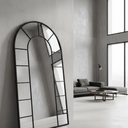 Classic Arch Floor Mirror | Matt Black at Online8 Furniture Auckland NZ