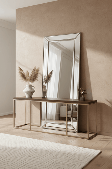 Classic Beaded Floor Mirror | 158cm x 58cm at Online8 Furniture Auckland NZ