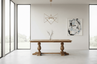 Classic Dining Table Parquet Top - 2000mm at Online8 Furniture Auckland NZ