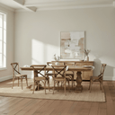 Classic Pedestal Dining Suite - 6 Seater at Online8 Furniture Auckland NZ