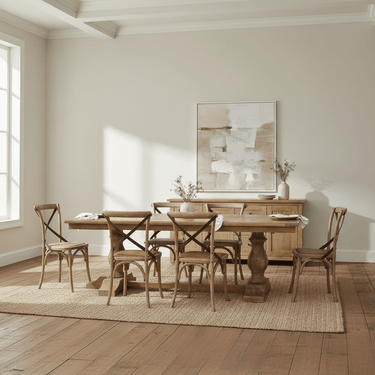 Classic Pedestal Dining Suite - 6 Seater at Online8 Furniture Auckland NZ