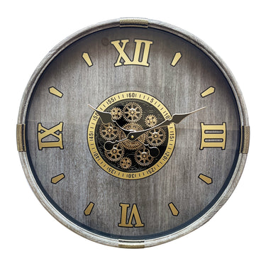 Clayton Round Rear Wall Clock at Online8 Furniture Auckland NZ