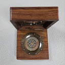 Clock & Compass in a Wooden Box at Online8 Furniture Auckland NZ