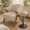 Clover Side Table with Glass Lid at Online8 Furniture Auckland NZ