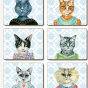Coasters Lady Cat Luncheon 12x10 cm at Online8 Furniture Auckland NZ