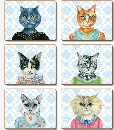 Coasters Lady Cat Luncheon 12x10 cm at Online8 Furniture Auckland NZ