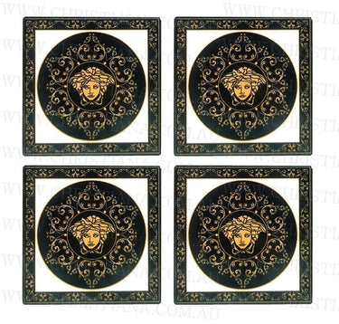 Coasters Set of 4 - Medusa Black at Online8 Furniture Auckland NZ