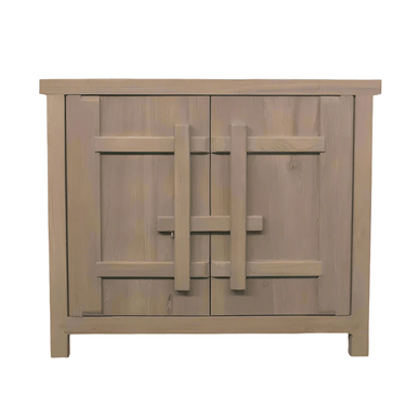 Heritage Elm Woodlock 2 Door Cabinet - Grey Wash at Online8 Furniture Auckland NZ